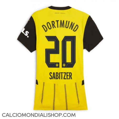 Maglie da calcio Borussia Dortmund Marcel Sabitzer #20 Prima Maglia Femminile 2024-25 Manica Corta